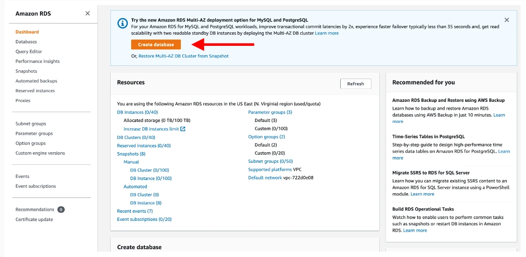 Installing WordPress with Amazon RDS