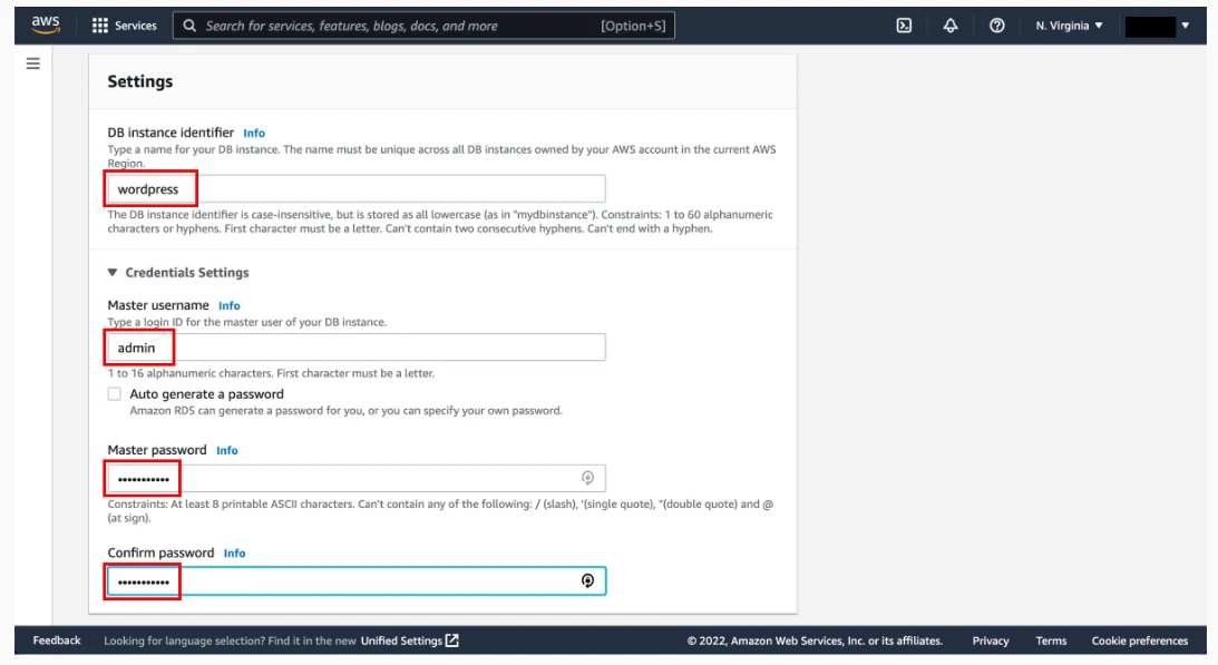 Installing WordPress with Amazon RDS