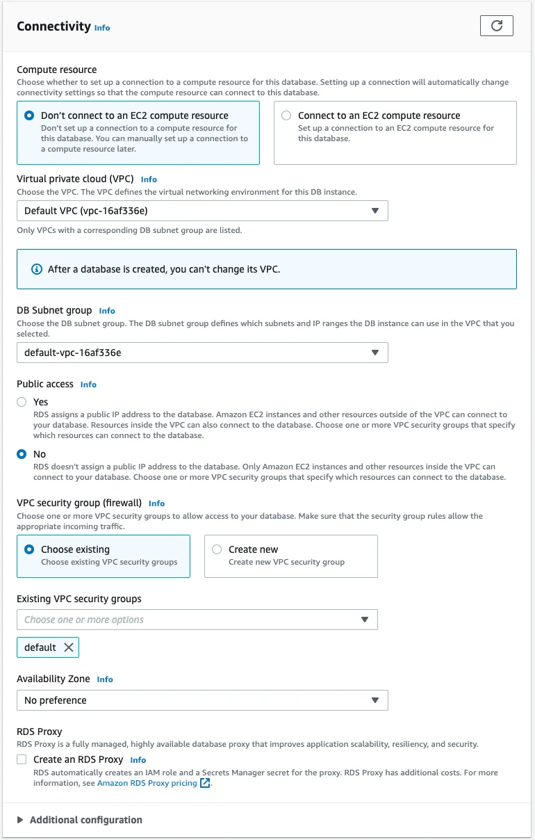 Installing WordPress with Amazon RDS