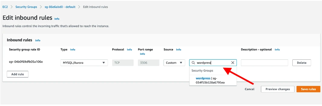 Installing WordPress with Amazon RDS
